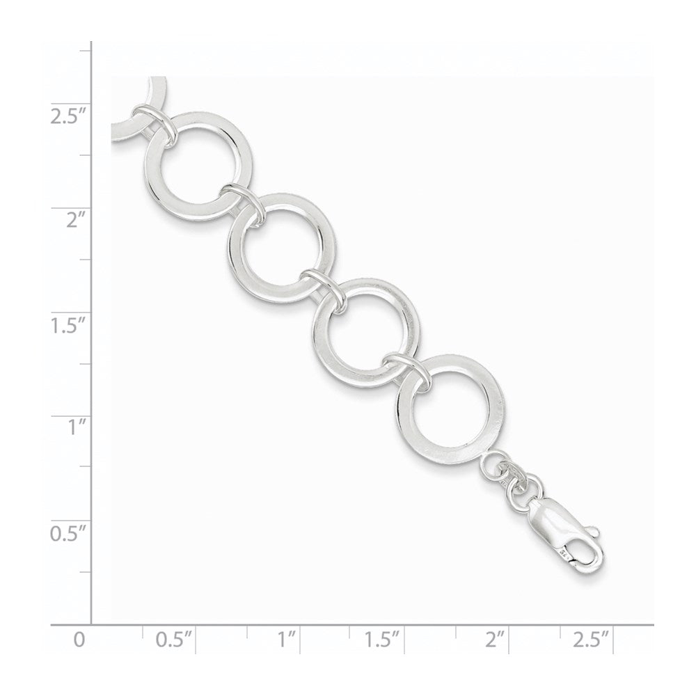 Sterling Silver Circle Link Bracelet