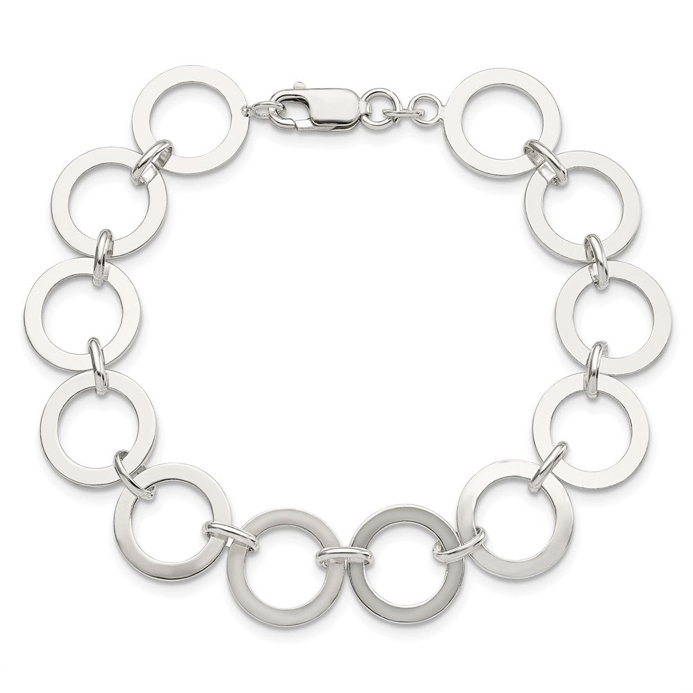 Sterling Silver Circle Link Bracelet