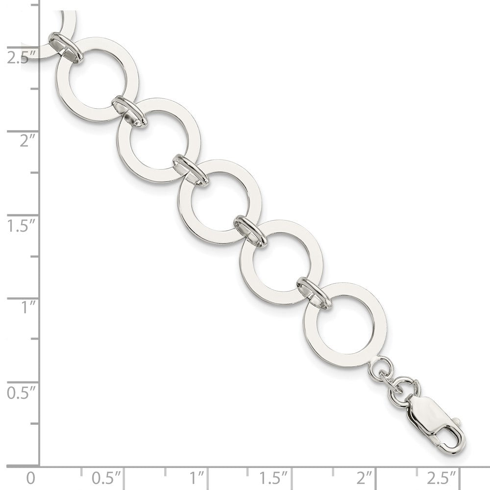 Sterling Silver Circle Link Bracelet