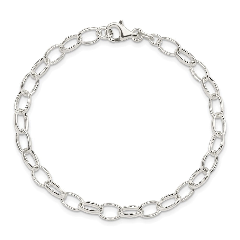 Sterling Silver Polished Fancy Link Bracelet