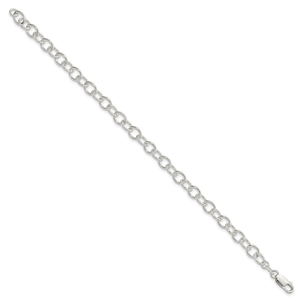 Sterling Silver Polished Fancy Link Bracelet