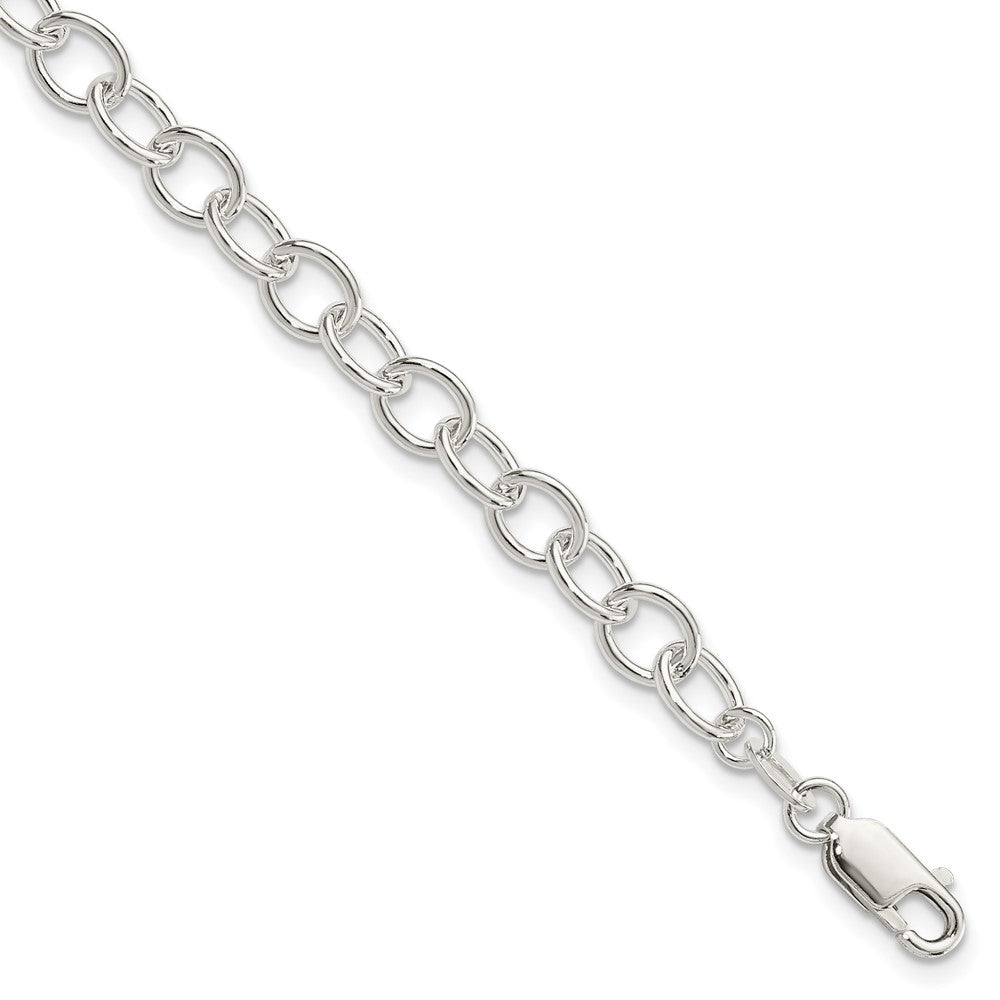 Sterling Silver Polished Fancy Link Bracelet