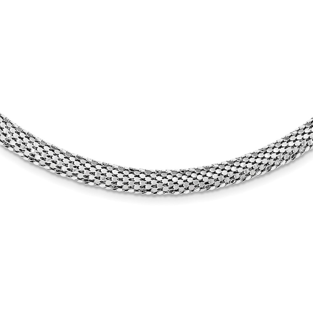 Sterling Silver Mesh Necklace