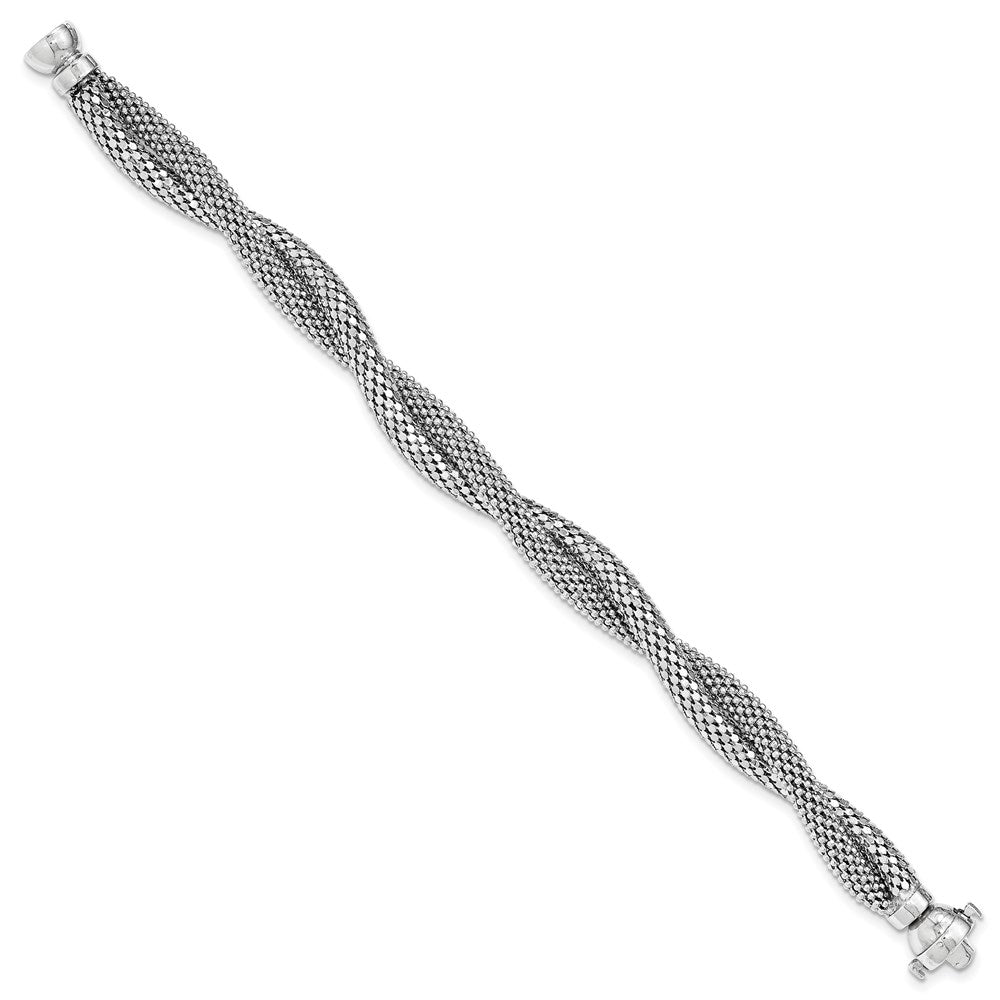 Sterling Silver Twisted Mesh Bracelet