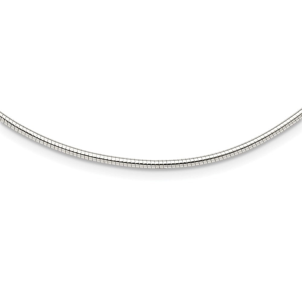 Sterling Silver Round 2mm w/2in. Ext Neckwire Chain