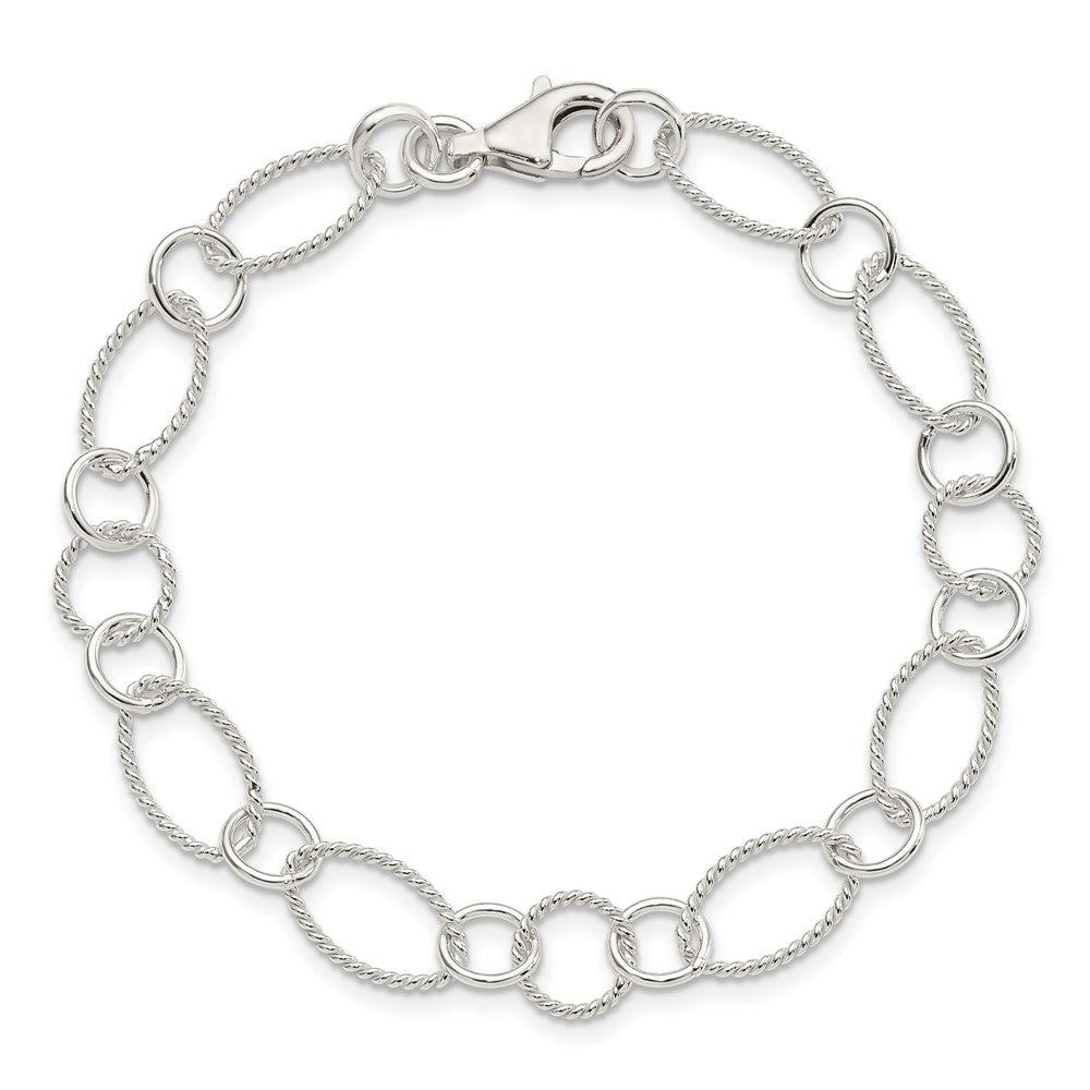 Sterling Silver Fancy Link Bracelet