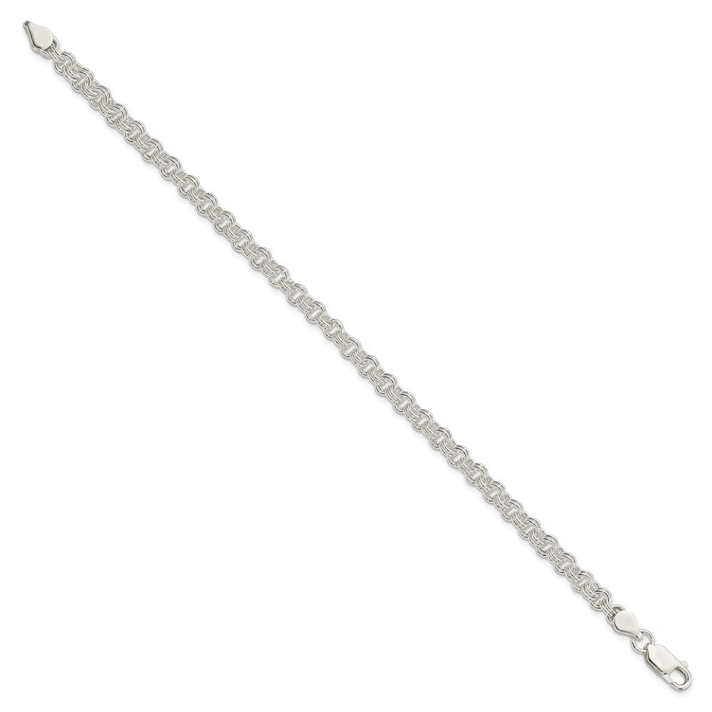 Sterling Silver 4.8mm Fancy Link Bracelet