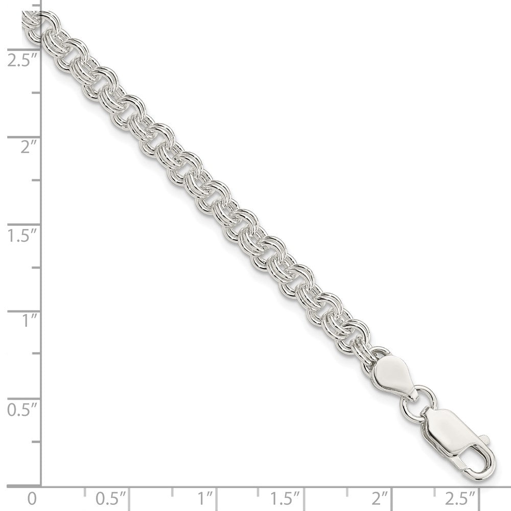 Sterling Silver 4.8mm Fancy Link Bracelet