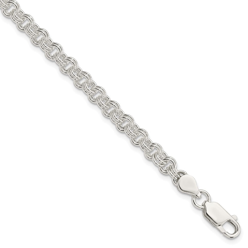 Sterling Silver 4.8mm Fancy Link Bracelet