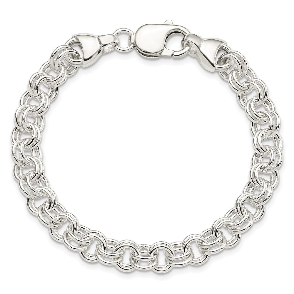 Sterling Silver 7.5inch Double Link Bracelet