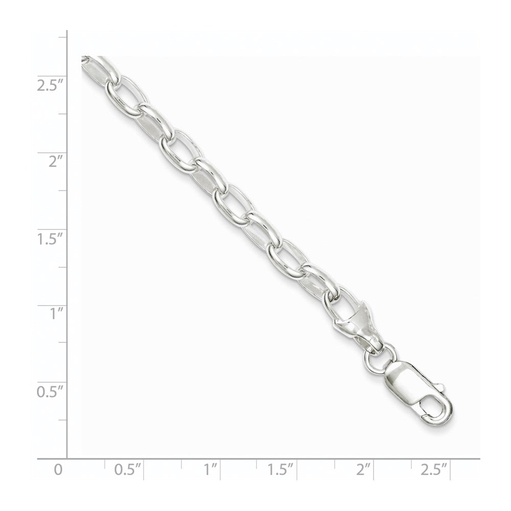 Sterling Silver 7.5inch Fancy Link Bracelet