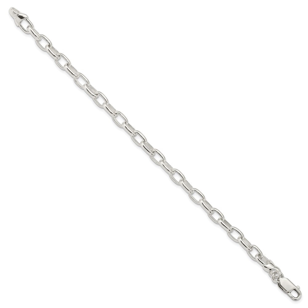 Sterling Silver 7.5inch Fancy Link Bracelet