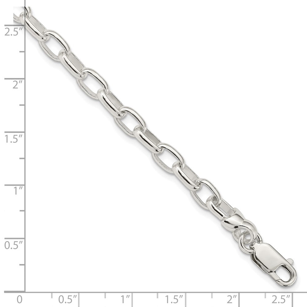 Sterling Silver 7.5inch Fancy Link Bracelet