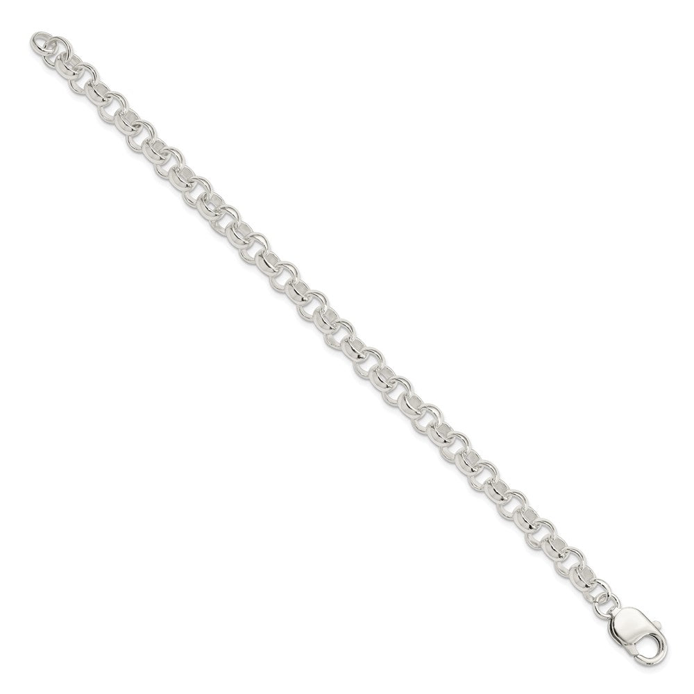 Sterling Silver 7.5inch Fancy Link Bracelet