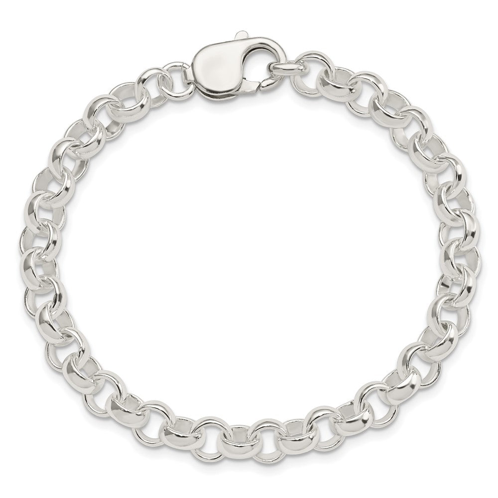 Sterling Silver 7.5inch Fancy Link Bracelet