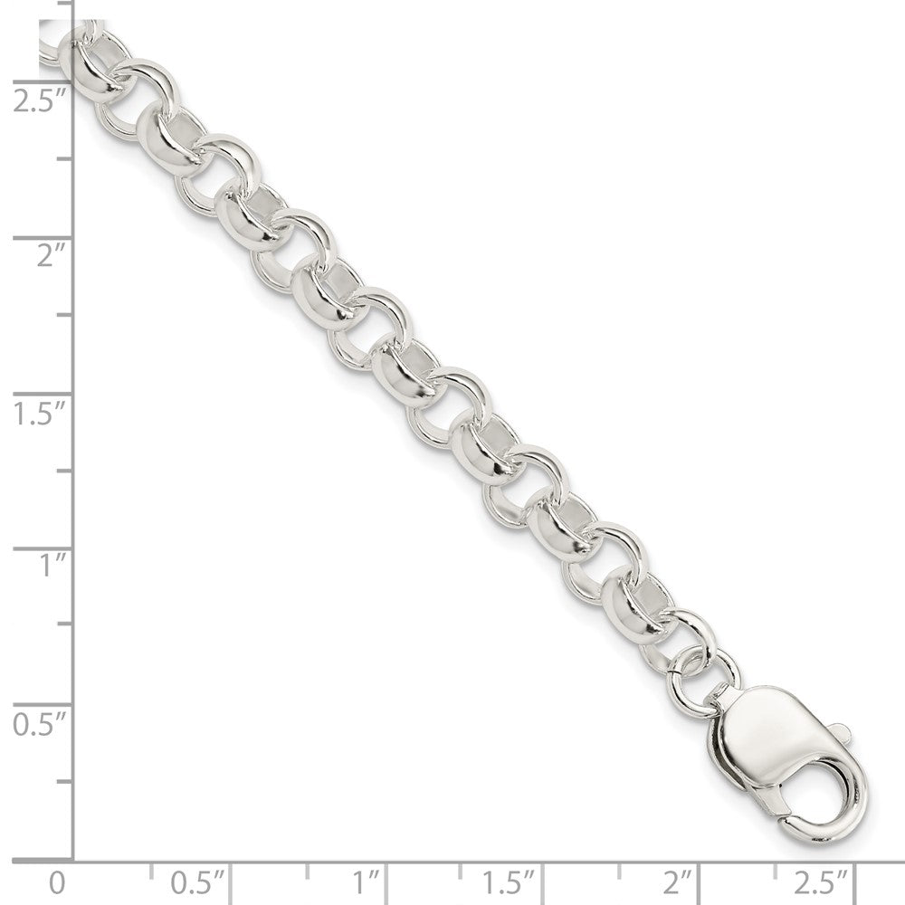 Sterling Silver 7.5inch Fancy Link Bracelet