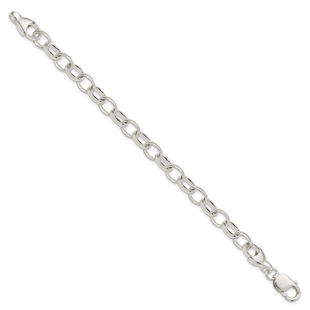 Sterling Silver 8.5inch Fancy Link Bracelet