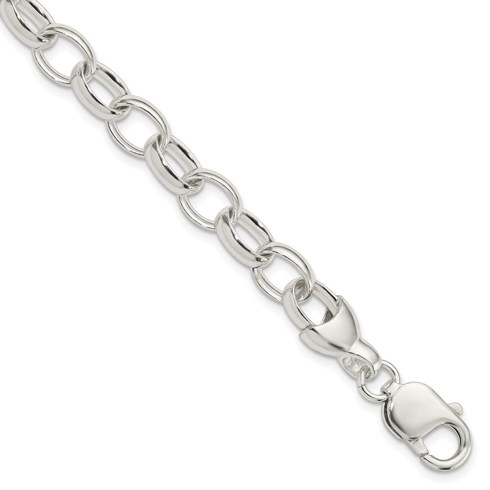 Sterling Silver 8.5inch Fancy Link Bracelet