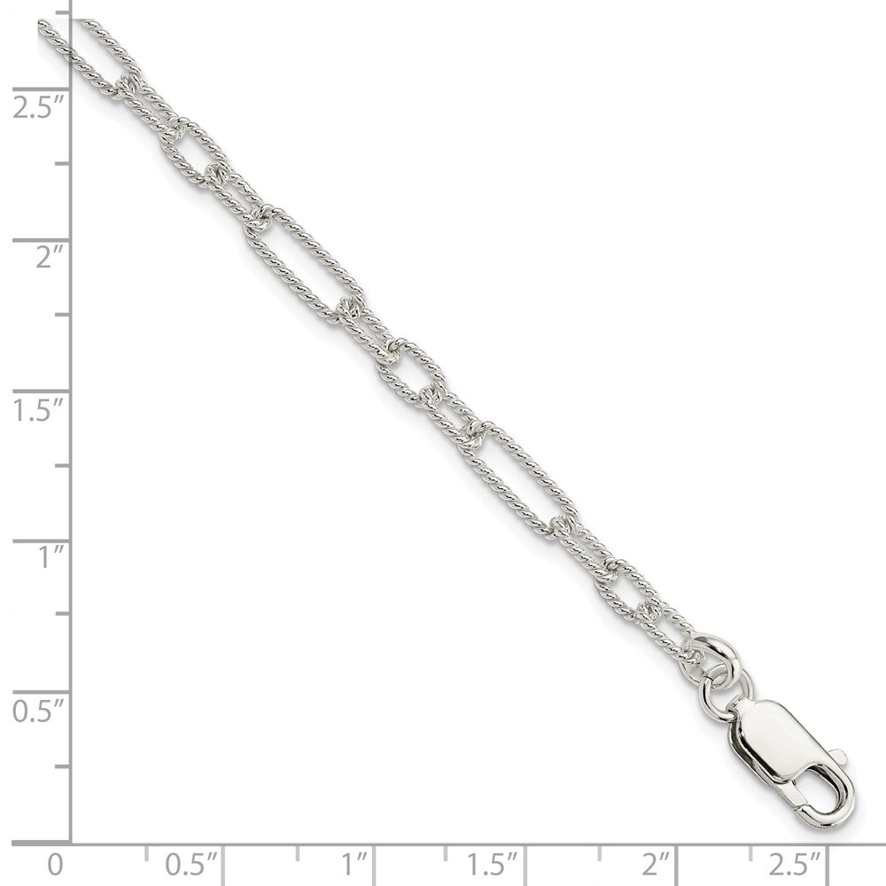 Sterling Silver 7.5inch Fancy Link Bracelet