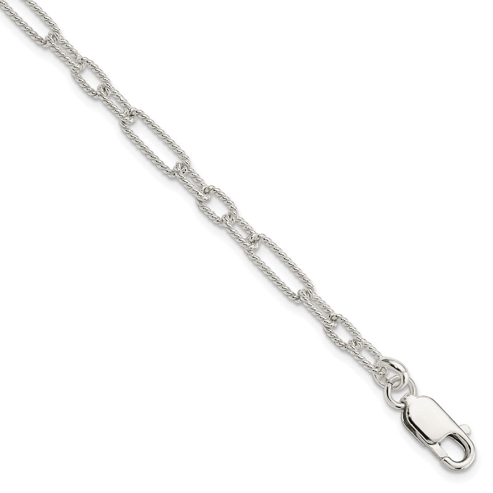 Sterling Silver 7.5inch Fancy Link Bracelet