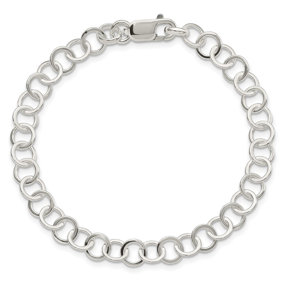 Sterling Silver 7.5inch Fancy Link Bracelet