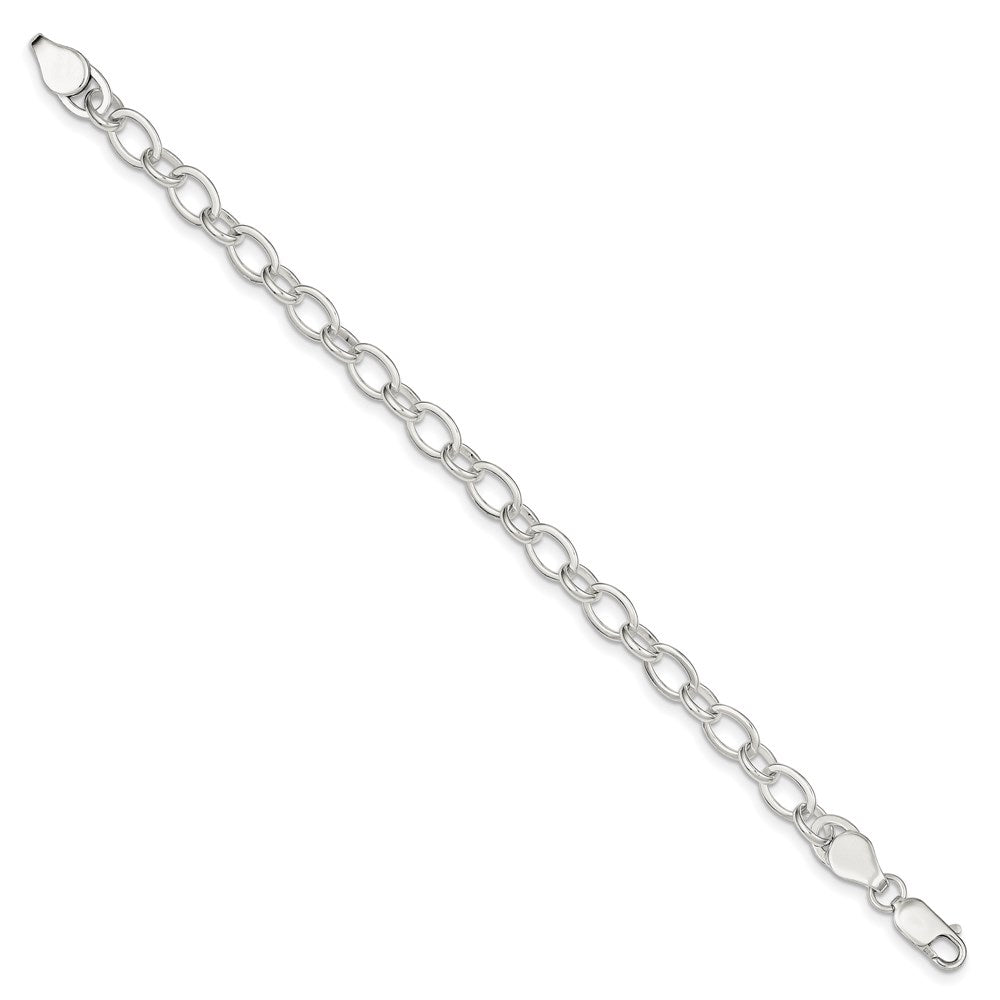 Sterling Silver 6.5inch Fancy Link Bracelet