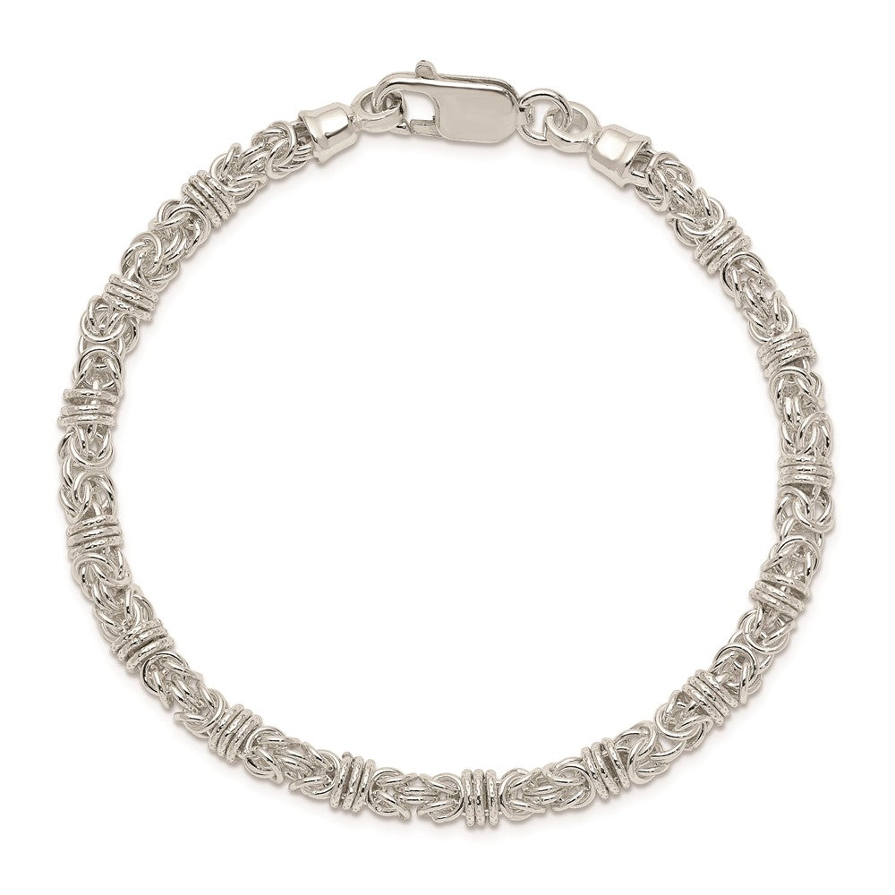 Sterling Silver 7.5inch Polished Fancy Link Bracelet