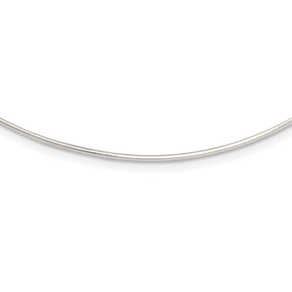 Sterling Silver Solid Polished 1.4mm Neck Wire Necklace