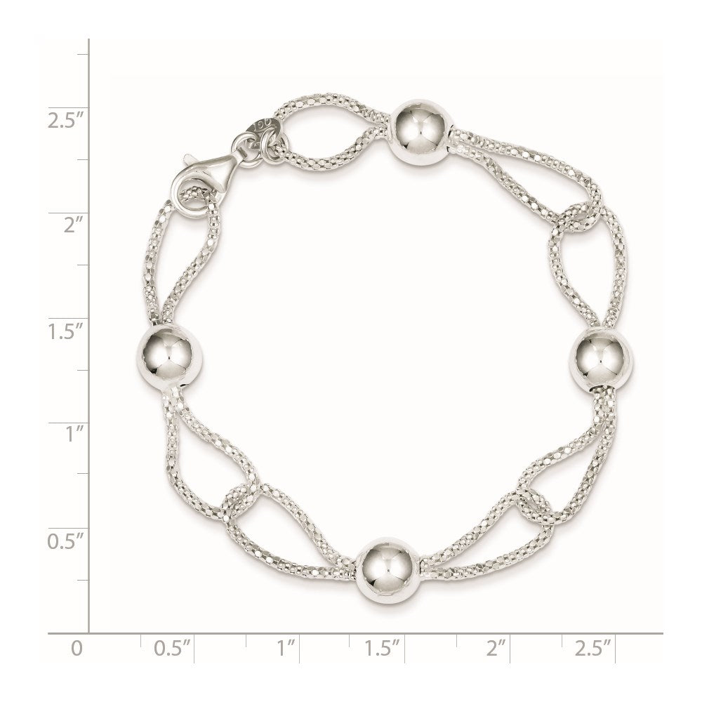 Sterling Silver Fancy Bracelet