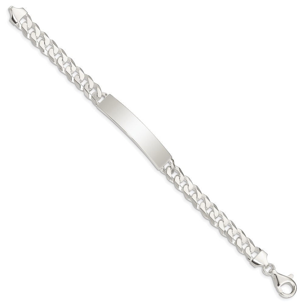 Sterling Silver Curb Link ID Bracelet