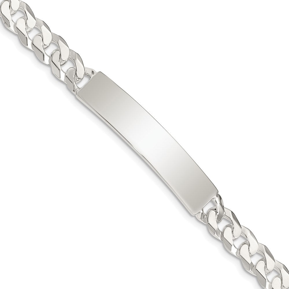 Sterling Silver Curb Link ID Bracelet