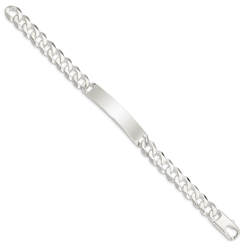 Sterling Silver Curb Link ID Bracelet