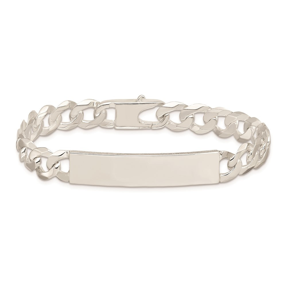 Sterling Silver Curb Link ID Bracelet