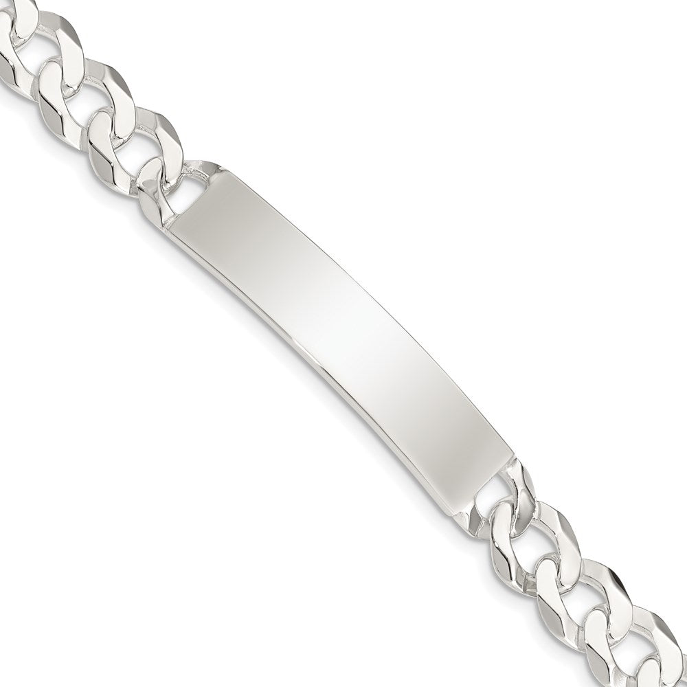 Sterling Silver Curb Link ID Bracelet