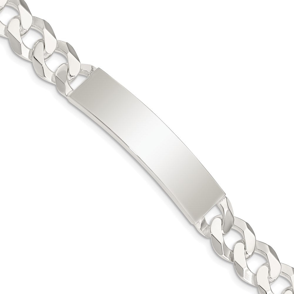 Sterling Silver Curb Link ID Bracelet