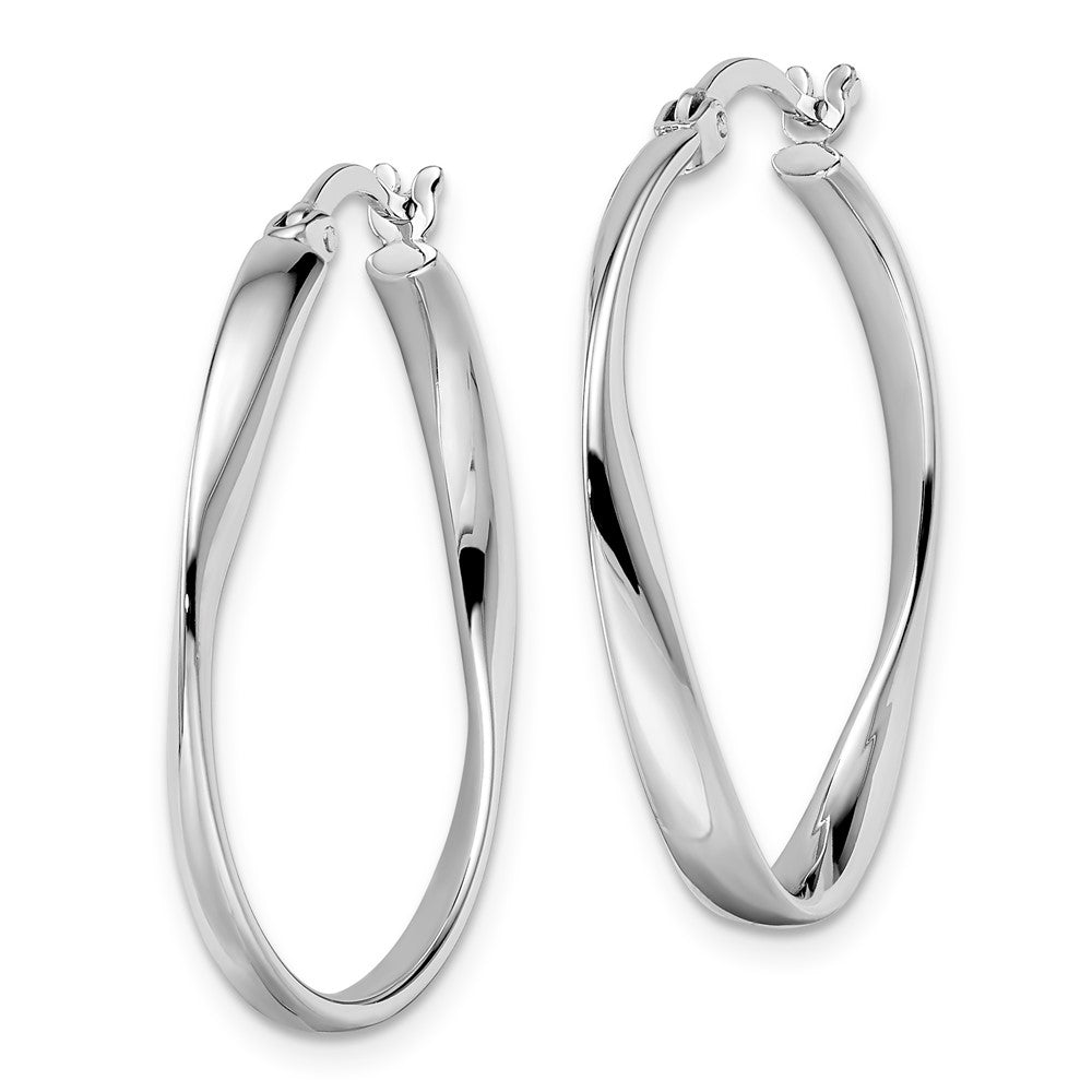 Sterling Silver Polished Hoop Earrings