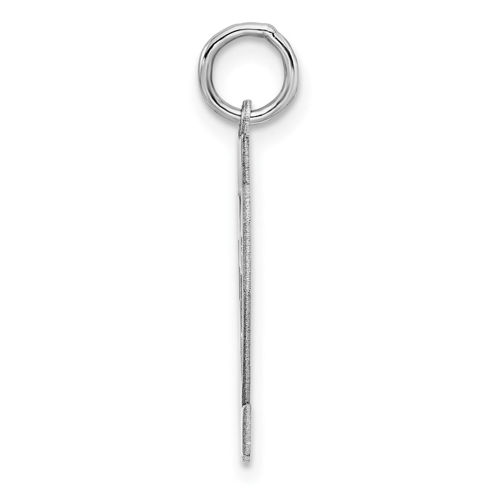 Sterling/Silver Rhodium-plated Polished Number 62 Charm