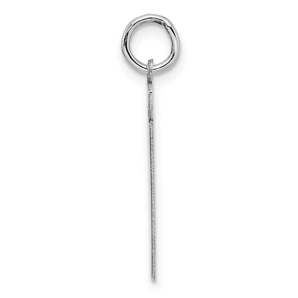 Sterling/Silver Rhodium-plated Polished Number 81 Charm