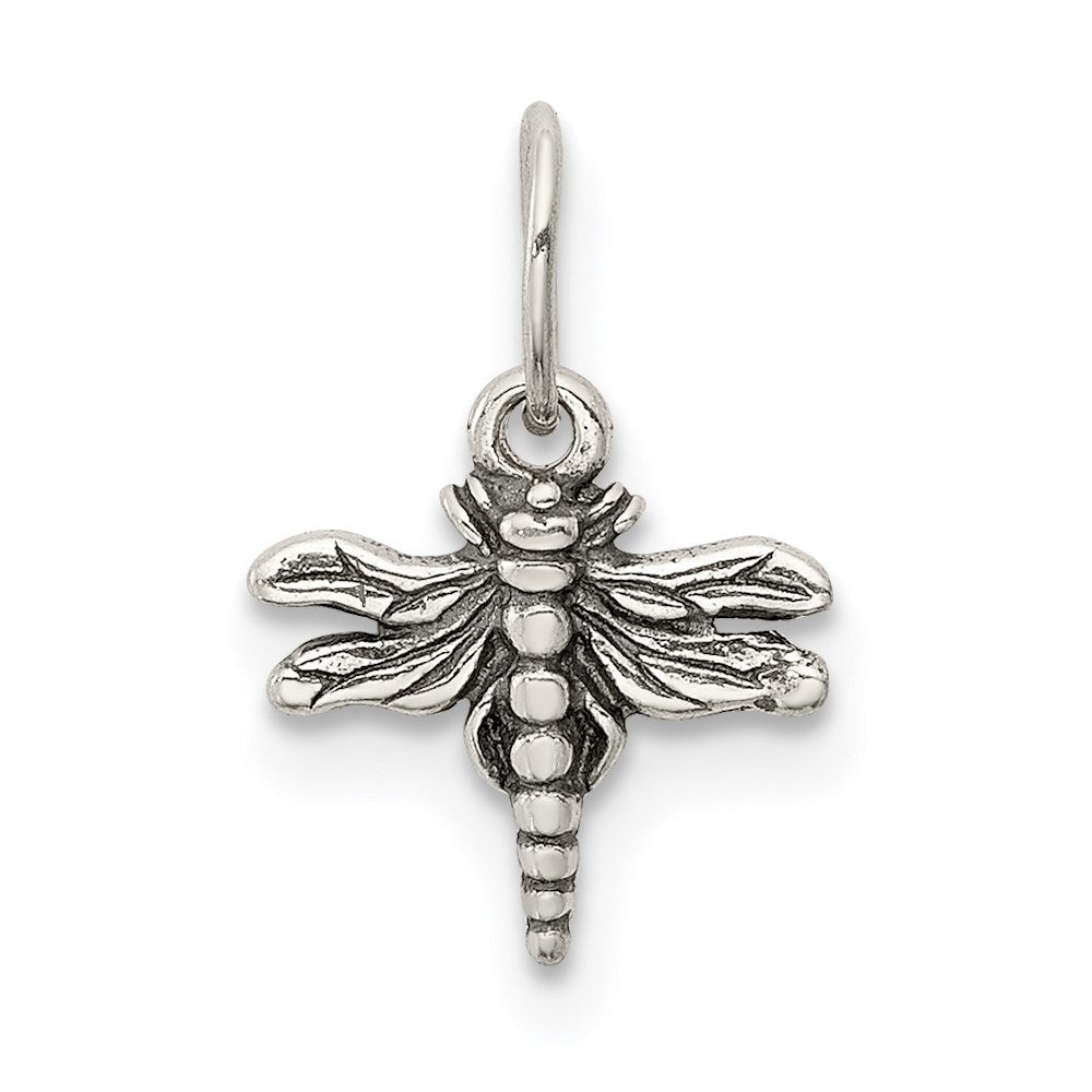 Sterling Silver Antiqued Dragonfly Charm