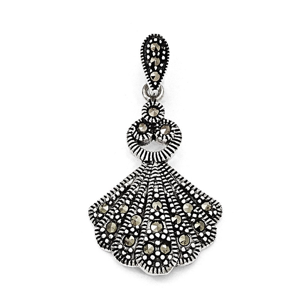 Sterling Silver Marcasite Pendant