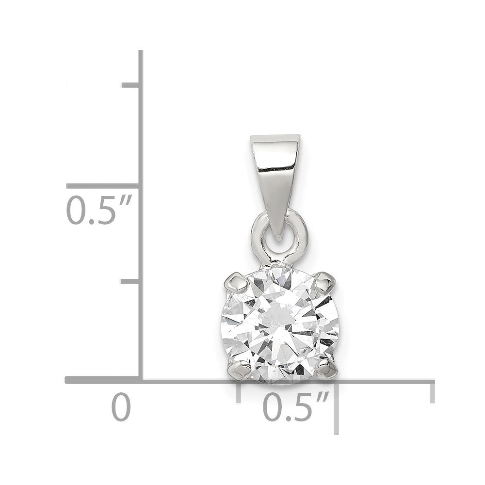 Sterling Silver CZ Pendant