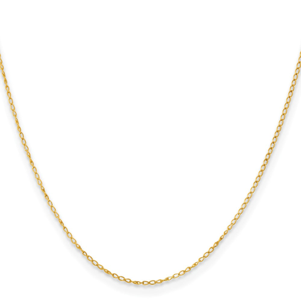 Sterling Silver Flash Gold-plated Curb Chain