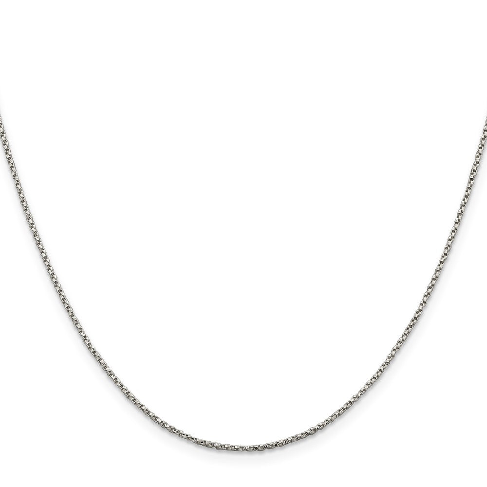 Sterling Silver 1.25mm Twisted Box Chain