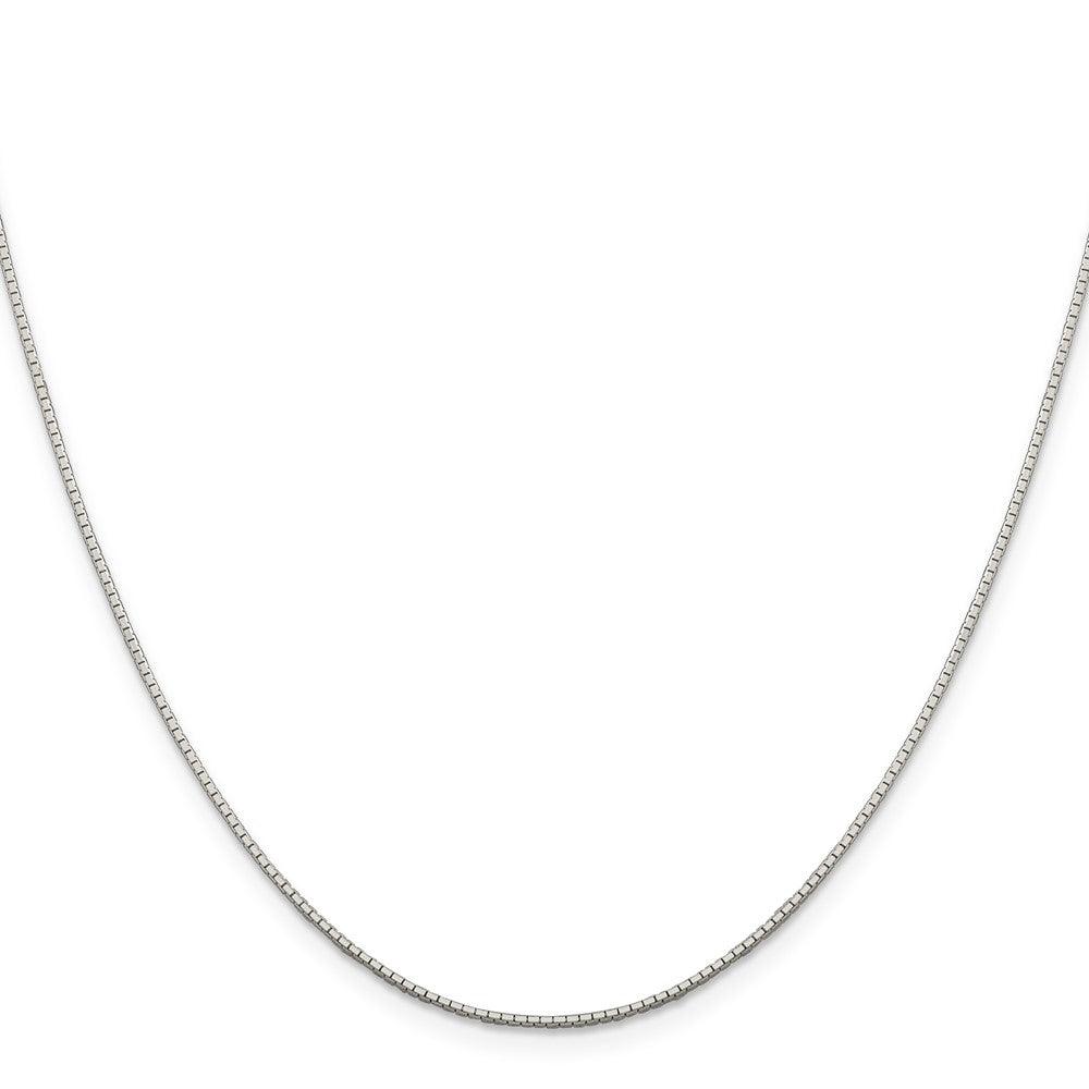 Sterling Silver .9mm 8 Sided Diamond-cut Mirror Box Chain