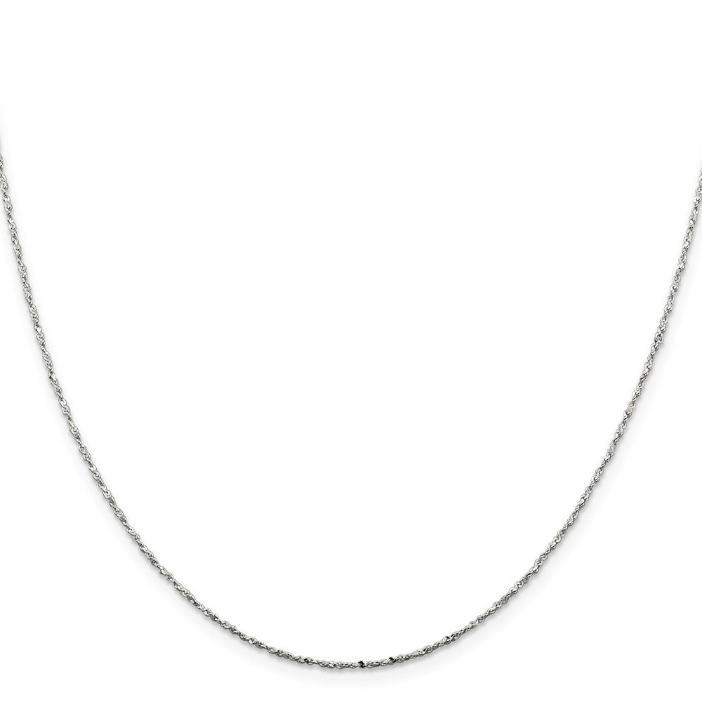 Sterling Silver 1mm Twisted Serpentine Chain