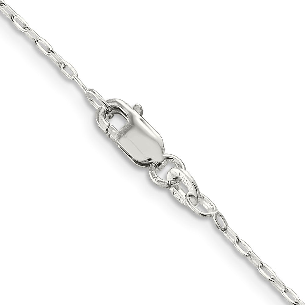 Sterling Silver 1.4mm Flat Oval Cable Chain