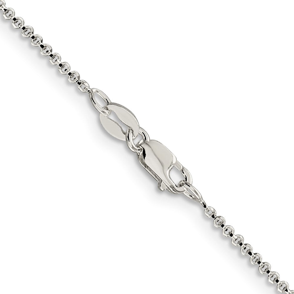 Sterling Silver 1.4mm Diamond-cut Rolo Chain