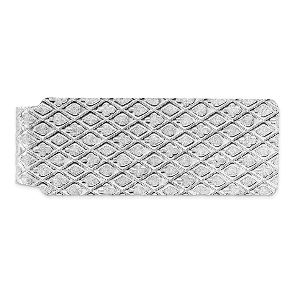 Sterling Silver Rhodium-plated Money Clip