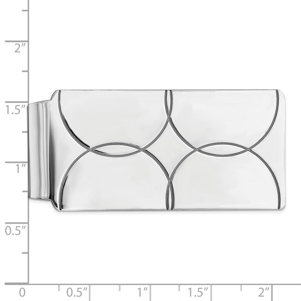 Sterling Silver Rhodium-plated Money Clip