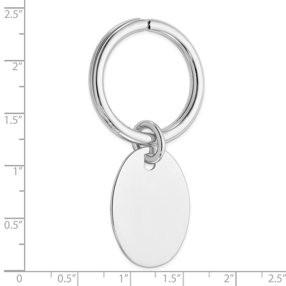 Sterling Silver Rhodium Plated Key Chain